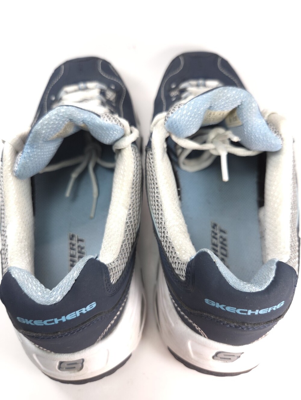 Skechers D’Lites Life Saver Navy & Light Blue Sneakers Sz 9.5 - Picture 15 of 16